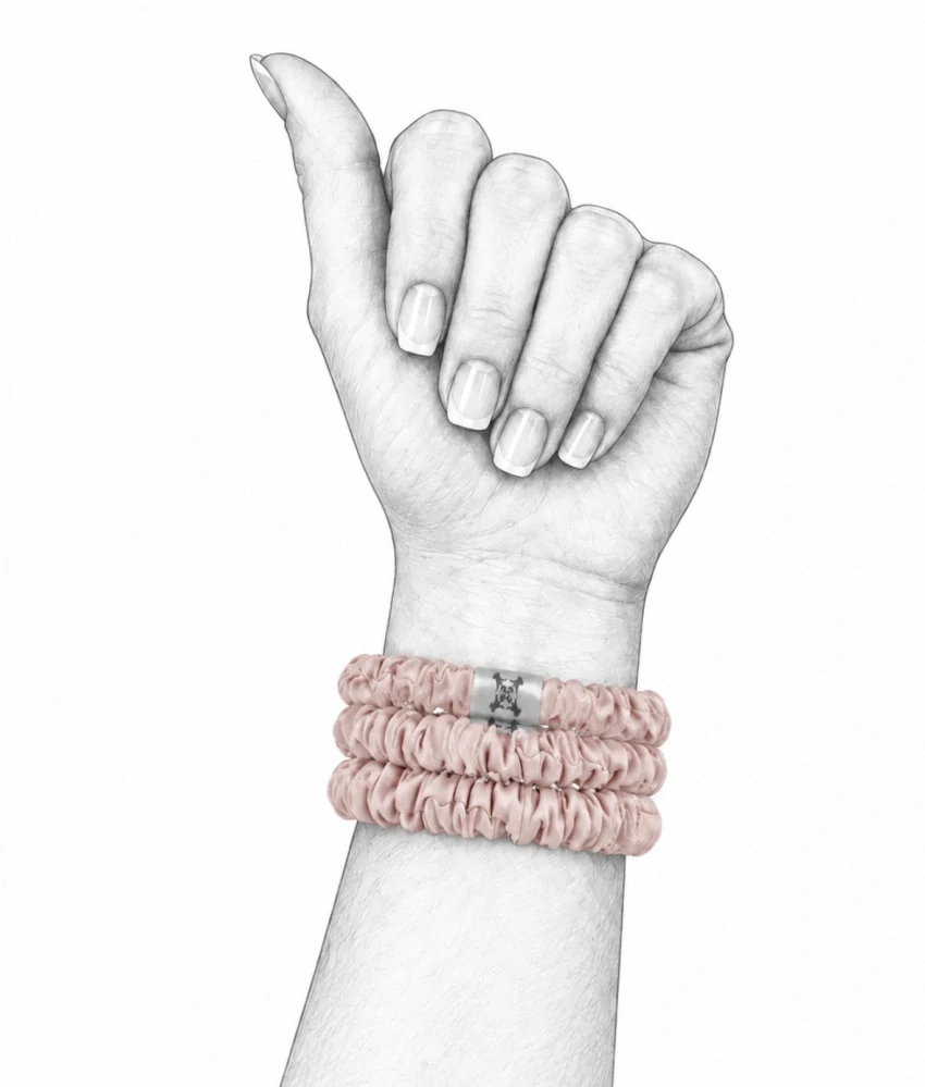 LOVESILK hedvábná gumička do vlasů růžová – 100% morušové hedvábí 🩷