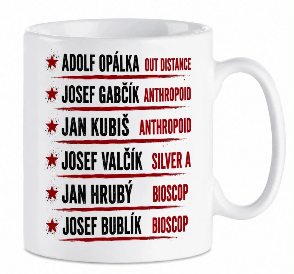 Keramický hrnek s autorským motivem Jsme Češi! Nikdy se nevzdáme!