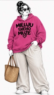 Dámská mikina plus size MILUJU SVÉHO MUŽE ❤️