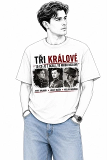 Pánské tričko s autorským motivem Tři králové