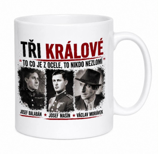 Keramický hrnek s autorským motivem Tři králové