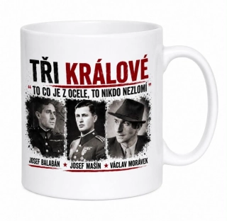 Keramický hrnek s autorským motivem Tři králové